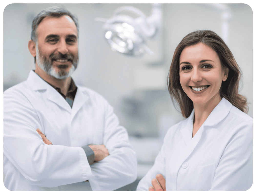 Dedicated healthcare professionals in a modern medical facility.